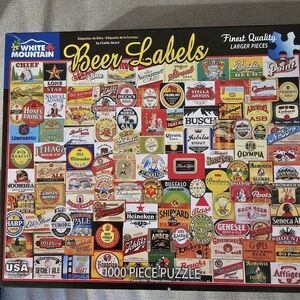 White Mountain Beer Labels Puzzle 1000 peices